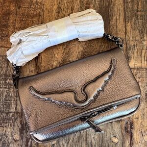 Beautiful Zadig & Voltaire Nano Rock Clutch Metallic Bronze Women's Bag

NWT